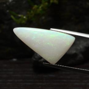 Opale naturale multicolore da 5,30 ct, trillion, traslucido