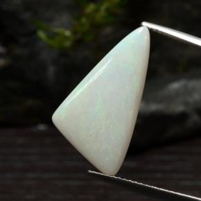 Opale naturale multicolore da 5,30 ct, trillion, traslucido