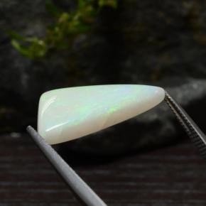 Opale naturale multicolore da 5,30 ct, trillion, traslucido