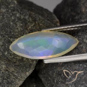 Opale Multicolore naturale da 1.61 ct, Taglio marquise, Trasparente