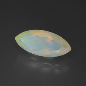 Opale naturale multicolore da 2,16 ct, marchesa, trasparente