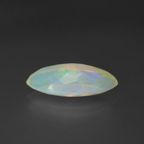 Opale naturale multicolore da 2,16 ct, marchesa, trasparente