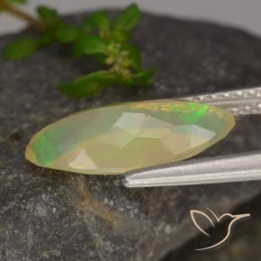 Opale Multicolore naturale da 1.35 ct, Taglio marquise, Trasparente