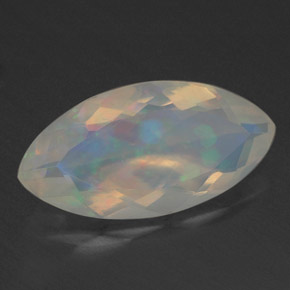 Opale naturale multicolore da 1,39 ct, marchesa, trasparente