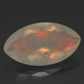 Opale naturale multicolore da 1,81 ct, marchesa, trasparente