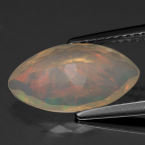 Opale naturale multicolore da 1,81 ct, marchesa, trasparente