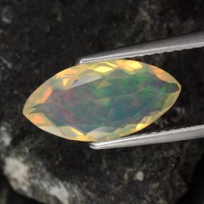 Opale naturale multicolore da 1,34 ct, marchesa, trasparente