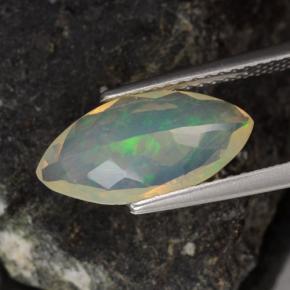 Opale naturale multicolore da 1,34 ct, marchesa, trasparente