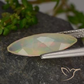 Opale Multicolore naturale da 1.27 ct, Taglio marquise, Trasparente