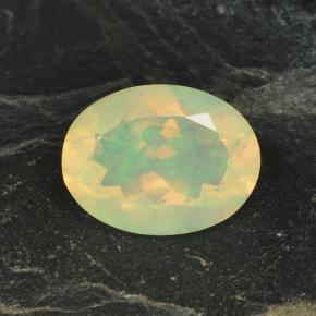 Opale naturale multicolore da 2,17 ct, taglio ovale, trasparente