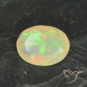 Opale Multicolore naturale da 1.29 ct, Ovale, Traslucido