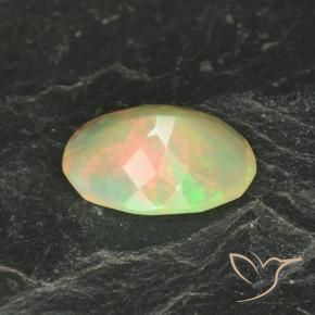 Opale Multicolore naturale da 1.29 ct, Ovale, Traslucido