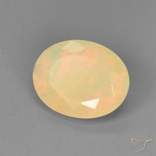 1.48ct Naturale Multicolore Opale, Ovale, Traslucido