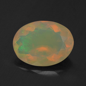 Opale naturale multicolore da 1,49 ct, trasparente, trasparente/traslucido