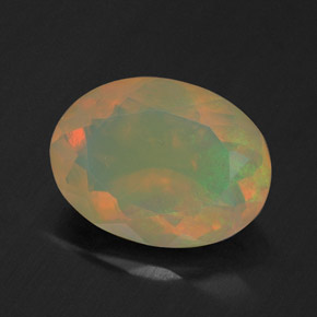 Opale naturale multicolore da 1,49 ct, trasparente, trasparente/traslucido