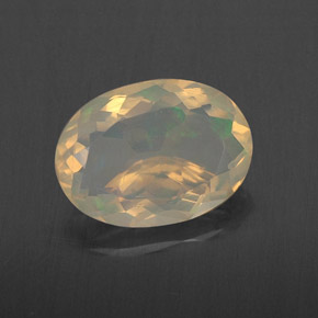 Opale naturale multicolore da 1,72 ct, taglio ovale, trasparente