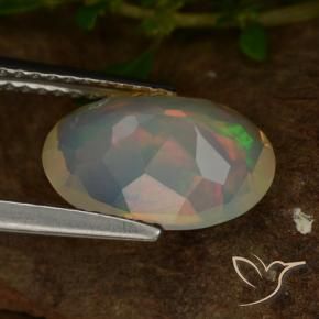 Opale Multicolore naturale da 1.83 ct, Ovale, Trasparente