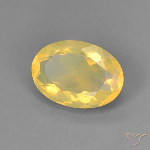 Opale naturale multicolore da 1,45 ct, taglio ovale, trasparente