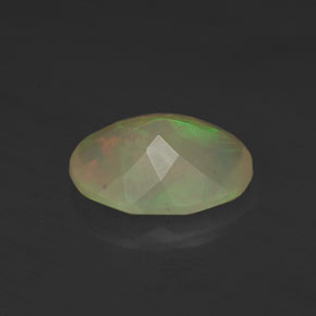Opale naturale multicolore da 1,27 ct, trasparente, trasparente/traslucido