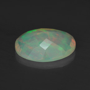 Opale naturale multicolore da 1,07 ct, trasparente, trasparente/traslucido