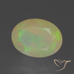 Opale Multicolore naturale da 1.60 ct, Ovale, Trasparente