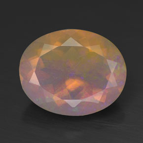 Opale naturale multicolore da 2,12 ct, trasparente, trasparente/traslucido