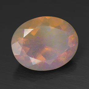 Opale naturale multicolore da 2,12 ct, trasparente, trasparente/traslucido