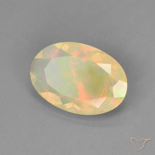 Opale Multicolore naturale da 1.41 ct, Ovale, Trasparente
