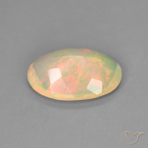 Opale Multicolore naturale da 1.41 ct, Ovale, Trasparente