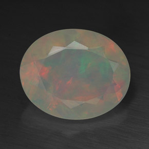 Opale naturale multicolore da 1,99 ct, trasparente, trasparente/traslucido