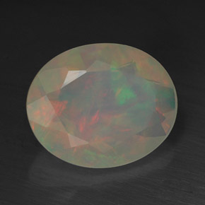 Opale naturale multicolore da 1,99 ct, trasparente, trasparente/traslucido