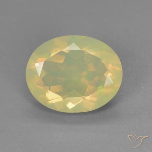1.43ct Naturale Multicolore Opale, Ovale, Trasparente