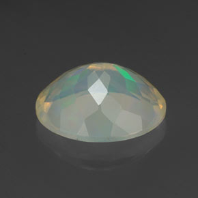 Opale naturale multicolore da 2,19 ct, taglio ovale, trasparente