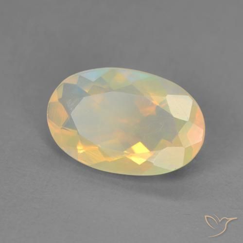 Opale Multicolore naturale da 1.42 ct, Ovale, Trasparente
