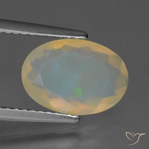 1.61ct Naturale Multicolore Opale, Ovale, Trasparente