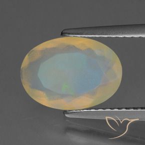 Opale Multicolore naturale da 1.61 ct, Ovale, Trasparente