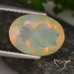 Opale Multicolore naturale da 1.88 ct, Ovale, Trasparente