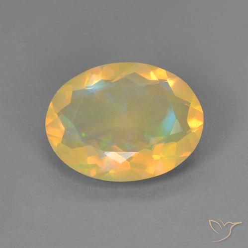 Opale Multicolore naturale da 1.69 ct, Ovale, Trasparente