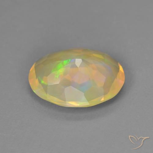 Opale Multicolore naturale da 1.69 ct, Ovale, Trasparente