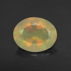 Opale naturale multicolore da 1,36 ct, trasparente, trasparente/traslucido