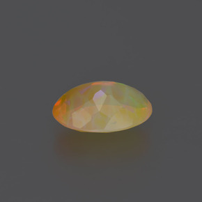 Opale naturale multicolore da 1,62 ct, taglio ovale, trasparente