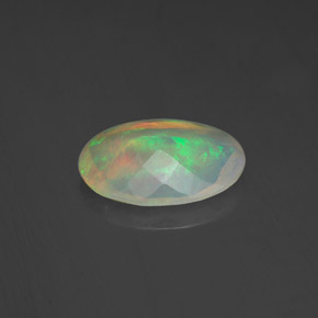 Opale naturale multicolore da 1,06 ct, trasparente, trasparente/traslucido