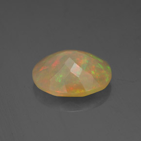 Opale naturale multicolore da 2,16 ct, trasparente, trasparente/traslucido