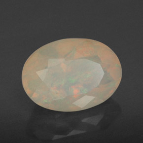 Opale naturale multicolore da 1,86 ct, trasparente, trasparente/traslucido