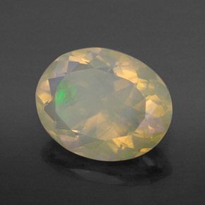 Opale naturale multicolore da 2,34 ct, trasparente, trasparente/traslucido