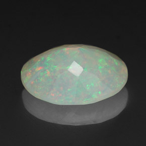 Opale naturale multicolore da 1,53 ct, trasparente, trasparente/traslucido