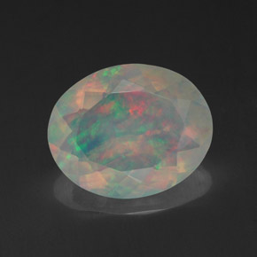 Opale naturale multicolore da 1,88 ct, trasparente, trasparente/traslucido
