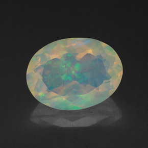 Opale naturale multicolore da 1,93 ct, trasparente, trasparente/traslucido
