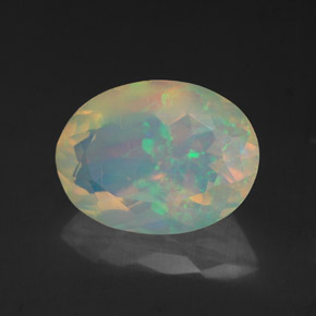 Opale naturale multicolore da 1,93 ct, trasparente, trasparente/traslucido