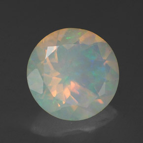 Opale naturale multicolore da 1,92 ct, trasparente, trasparente/traslucido
